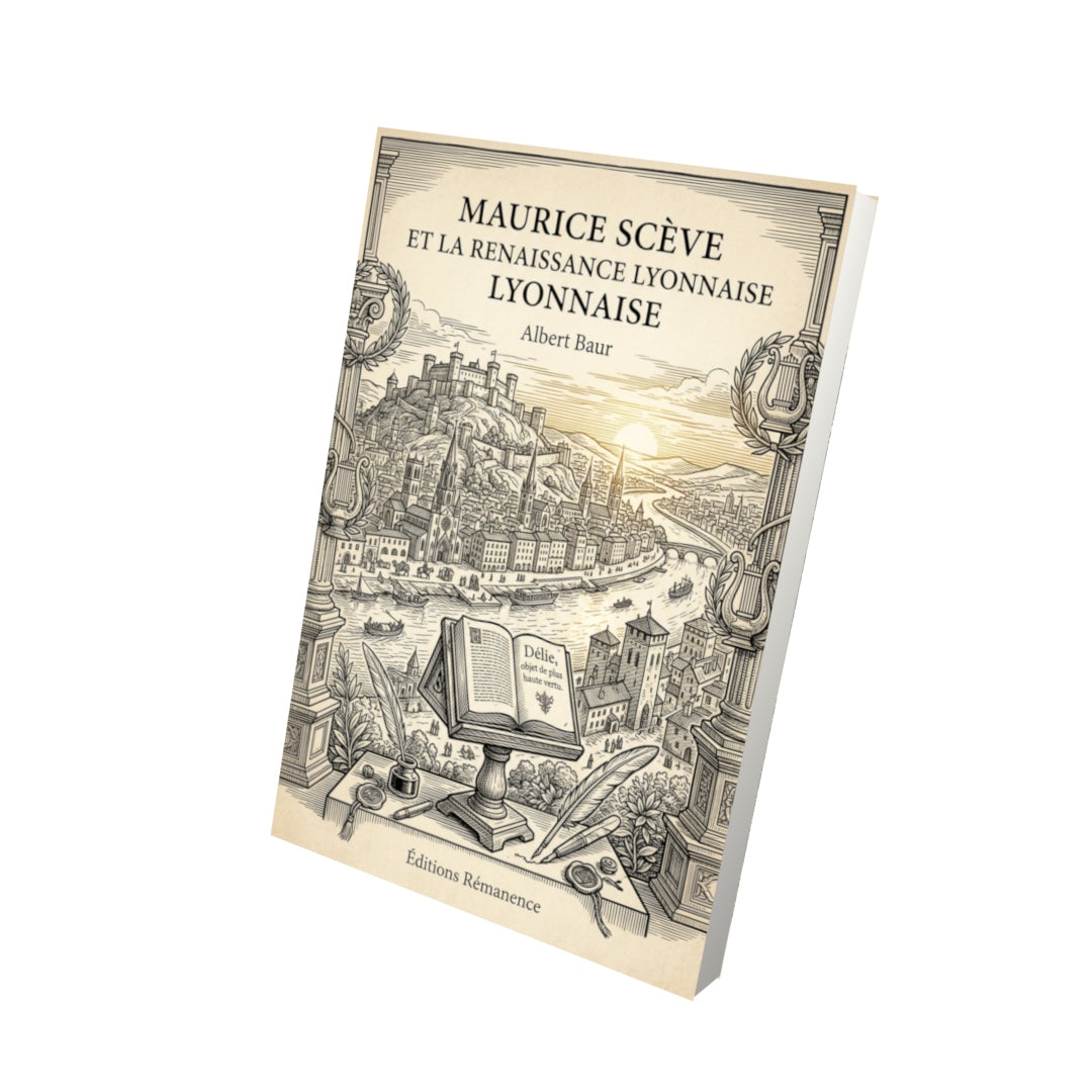 Livre Maurice Scève et la Renaissance lyonnaise par Albert Baur - Vue 3D - Editions Remanence