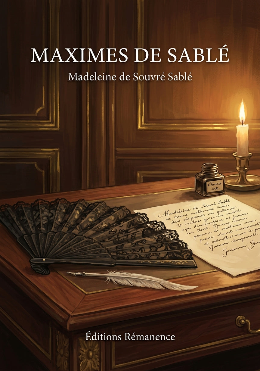 Livre Maximes de  de Sablé par Madeleine de Souvré Sablé - Couverture - Editions Remanence