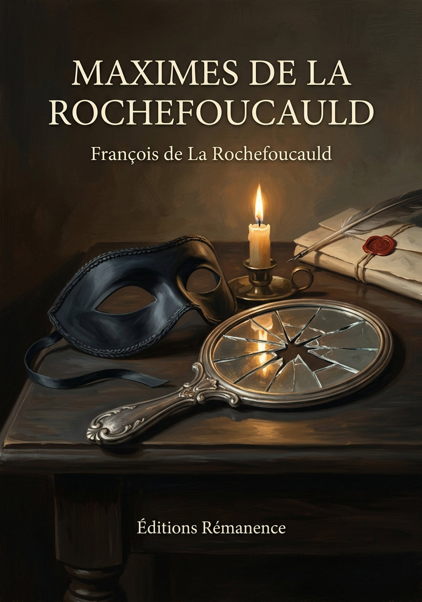 Livre Maximes de La Rochefoucauld par François de La Rochefoucauld - Couverture - Editions Remanence