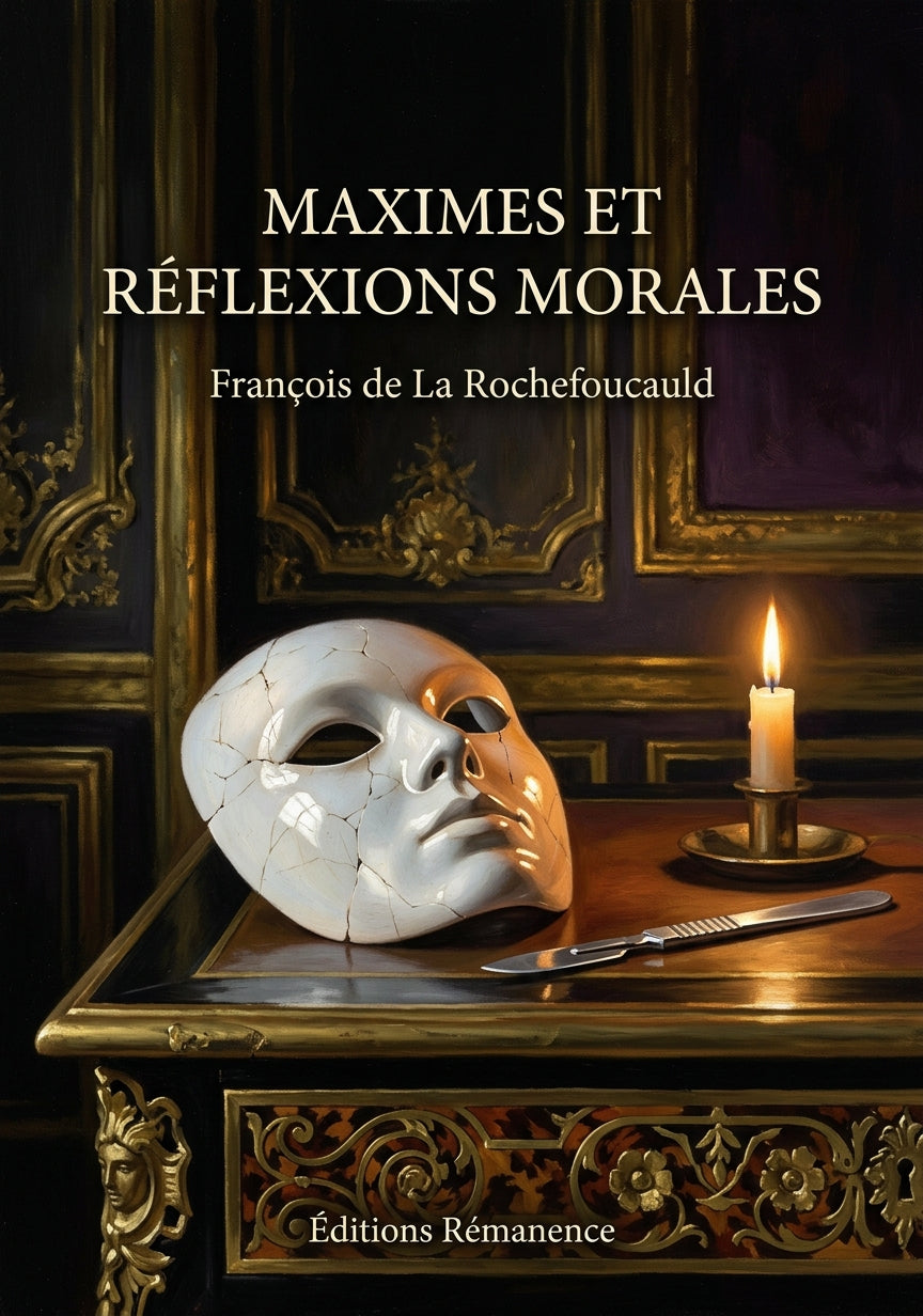 Livre Maximes et Réflexions morales par François de La Rochefoucauld - Couverture - Editions Remanence