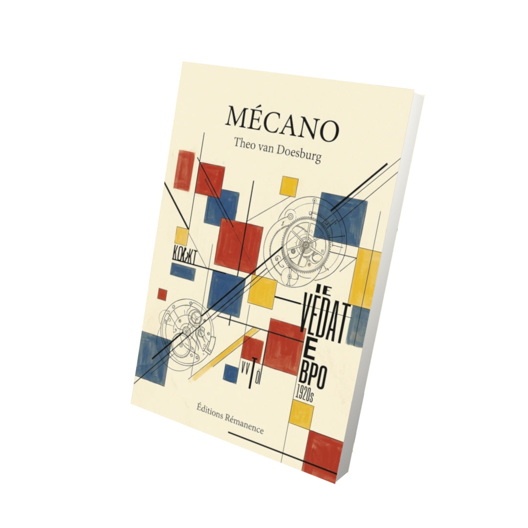 Livre Mécano par Theo van Doesburg - Vue 3D - Editions Remanence