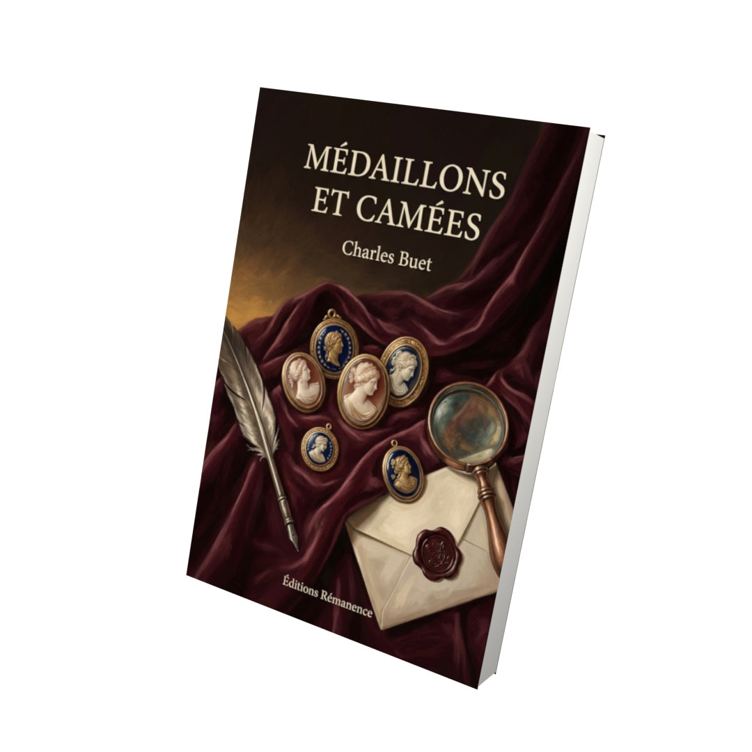 Livre Médaillons et Camées par Charles Buet - Vue 3D - Editions Remanence