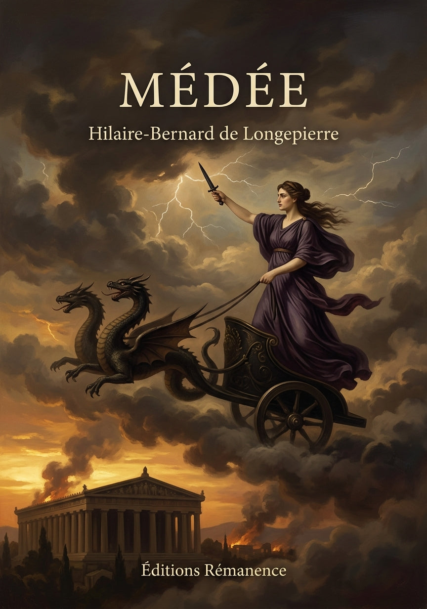 Livre Médée par Hilaire-Bernard de Longepierre - Couverture - Editions Remanence