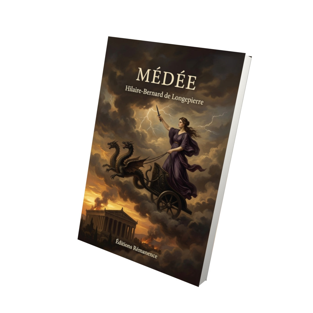 Livre Médée par Hilaire-Bernard de Longepierre - Vue 3D - Editions Remanence