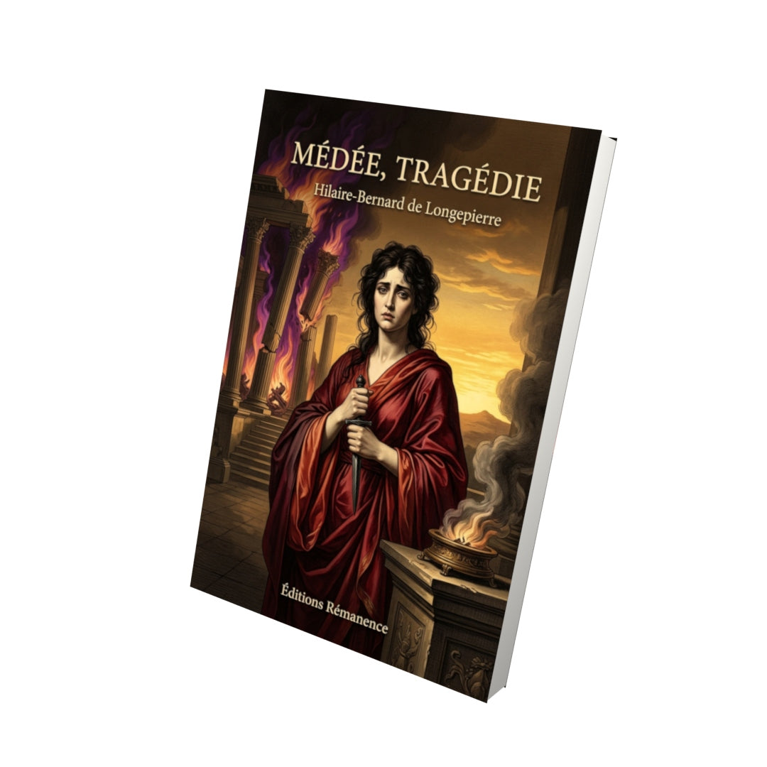 Livre Médée, tragédie par Hilaire-Bernard de Longepierre - Vue 3D - Editions Remanence