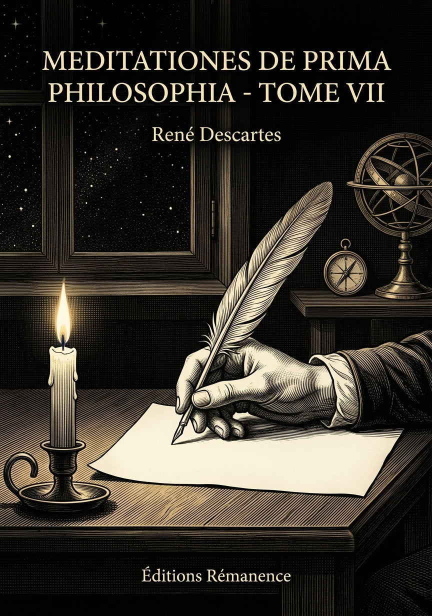 Livre Meditationes de prima philosophia - Tome VII par René Descartes - Couverture - Editions Remanence