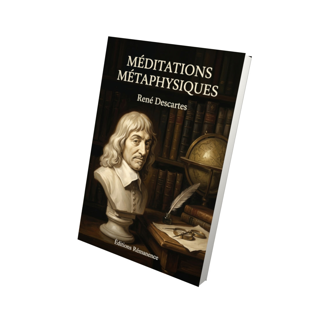 Livre Méditations métaphysiques par René Descartes - Vue 3D - Editions Remanence