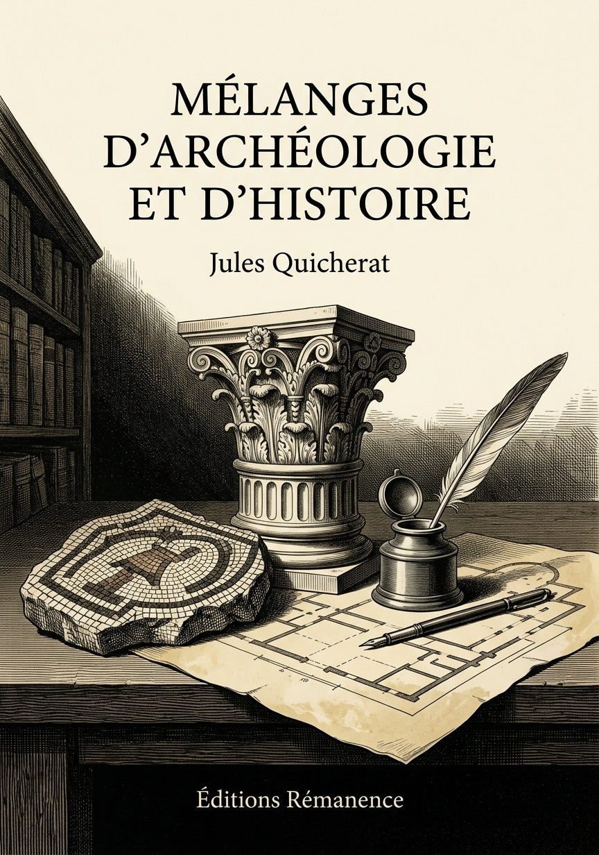 Livre Mélanges d’archéologie et d’histoire par Jules Quicherat - Couverture - Editions Remanence