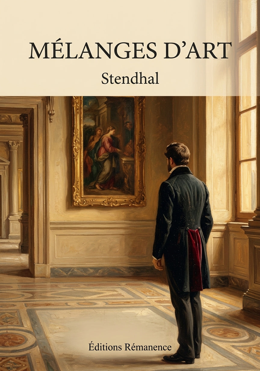 Livre Mélanges d’art par Stendhal - Couverture - Editions Remanence