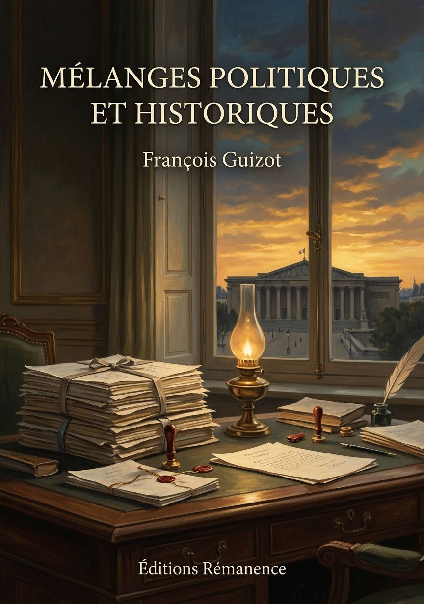 Livre Mélanges politiques et historiques par François Guizot - Couverture - Editions Remanence