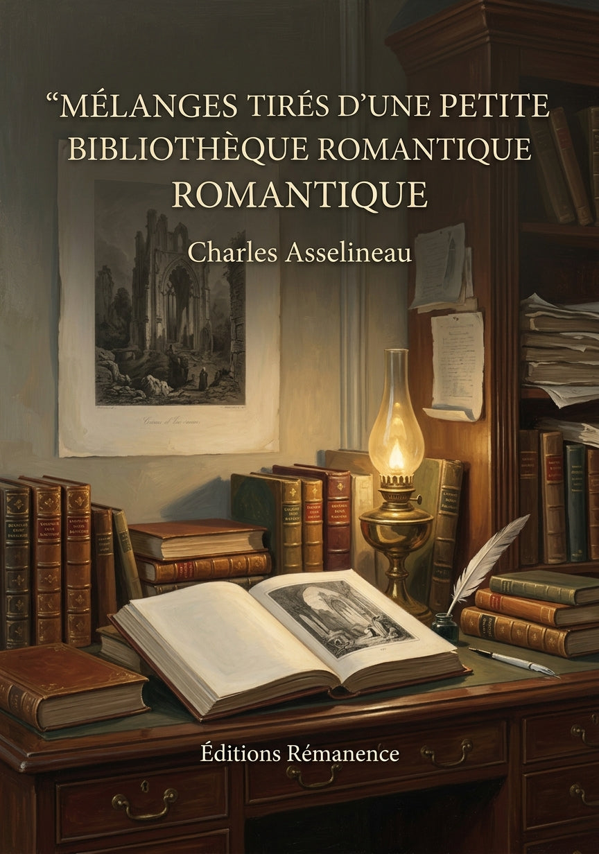 Livre Mélanges tirés d’une petite bibliothèque romantique par Charles Asselineau - Couverture - Editions Remanence