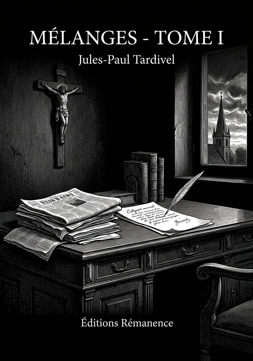 Livre Mélanges - Tome I par Jules-Paul Tardivel - Couverture - Editions Remanence