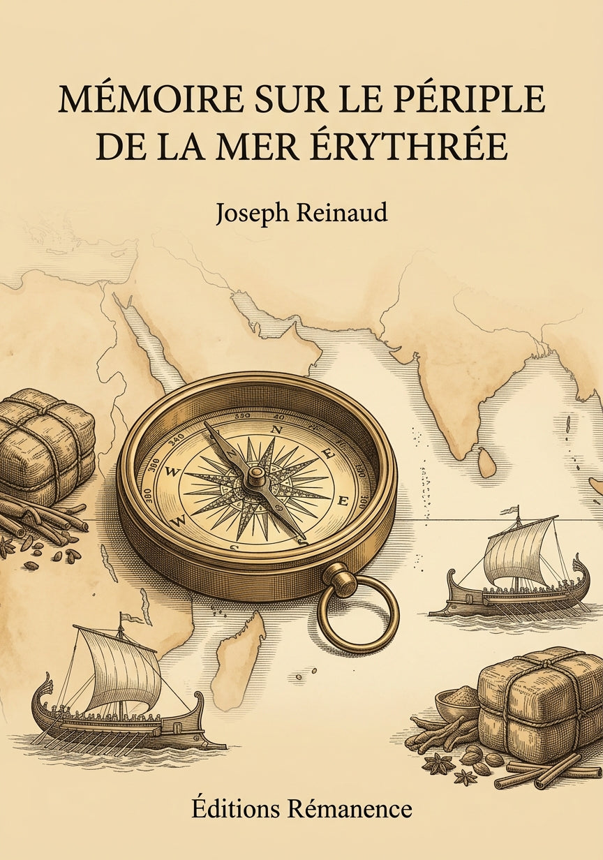 Livre Mémoire sur le Périple de la mer Érythrée par Joseph Reinaud - Couverture - Editions Remanence