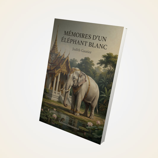 Livre Mémoires d'un Éléphant blanc - Judith Gautier - Couverture 3D