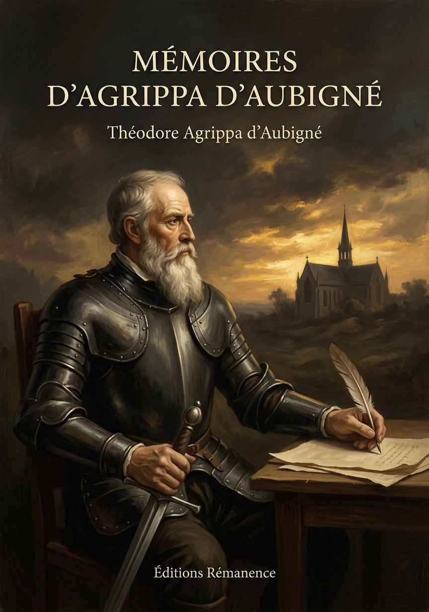 Livre Mémoires d’Agrippa d’Aubigné par Théodore Agrippa d’Aubigné - Couverture - Editions Remanence