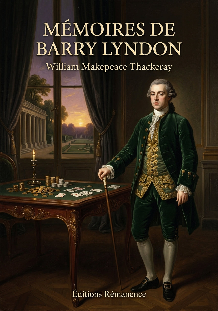 Livre Mémoires de Barry Lyndon par William Makepeace Thackeray - Couverture - Editions Remanence