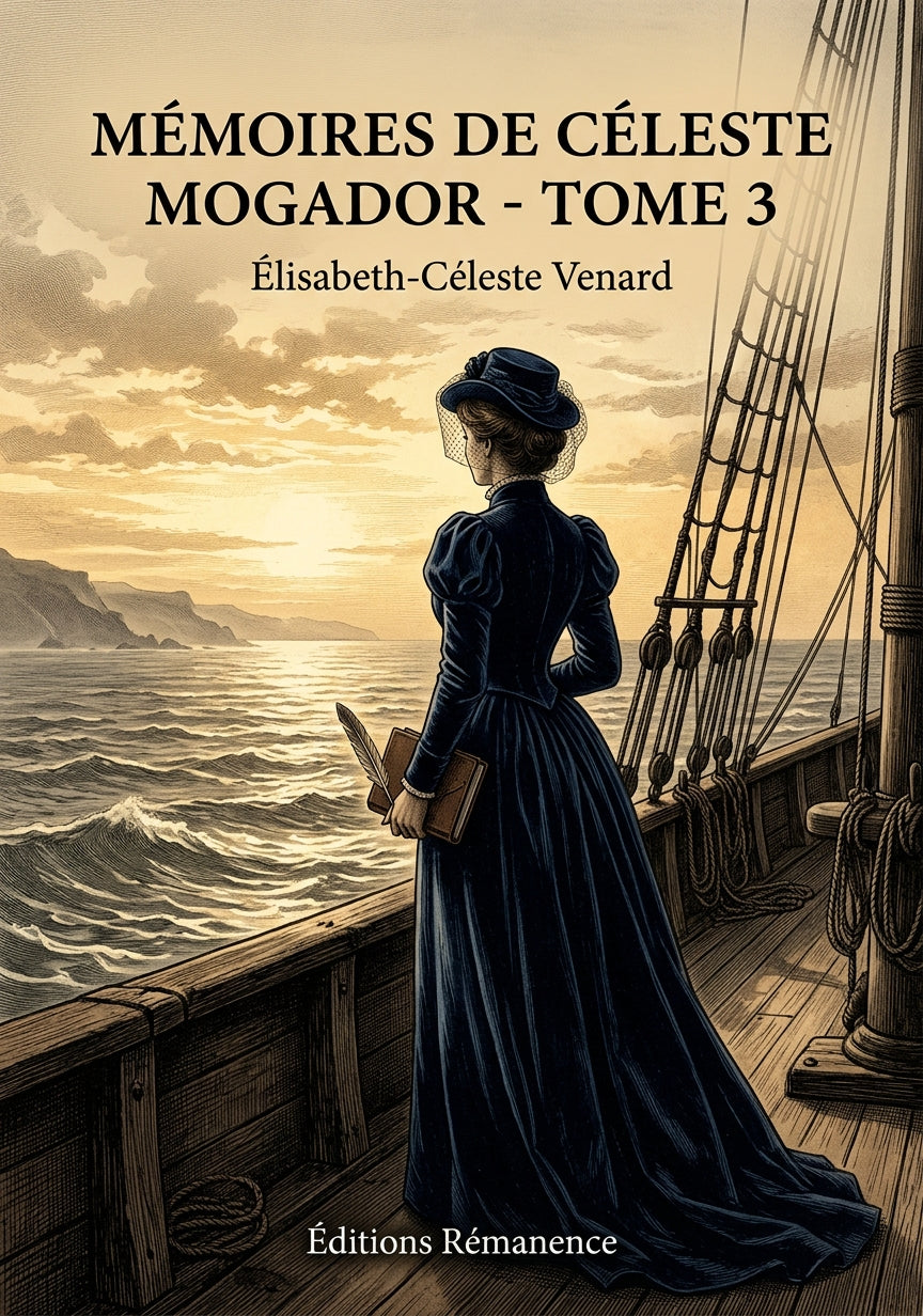 Livre Mémoires de Céleste Mogador - Tome 3 par Élisabeth-Céleste Venard - Couverture - Editions Remanence