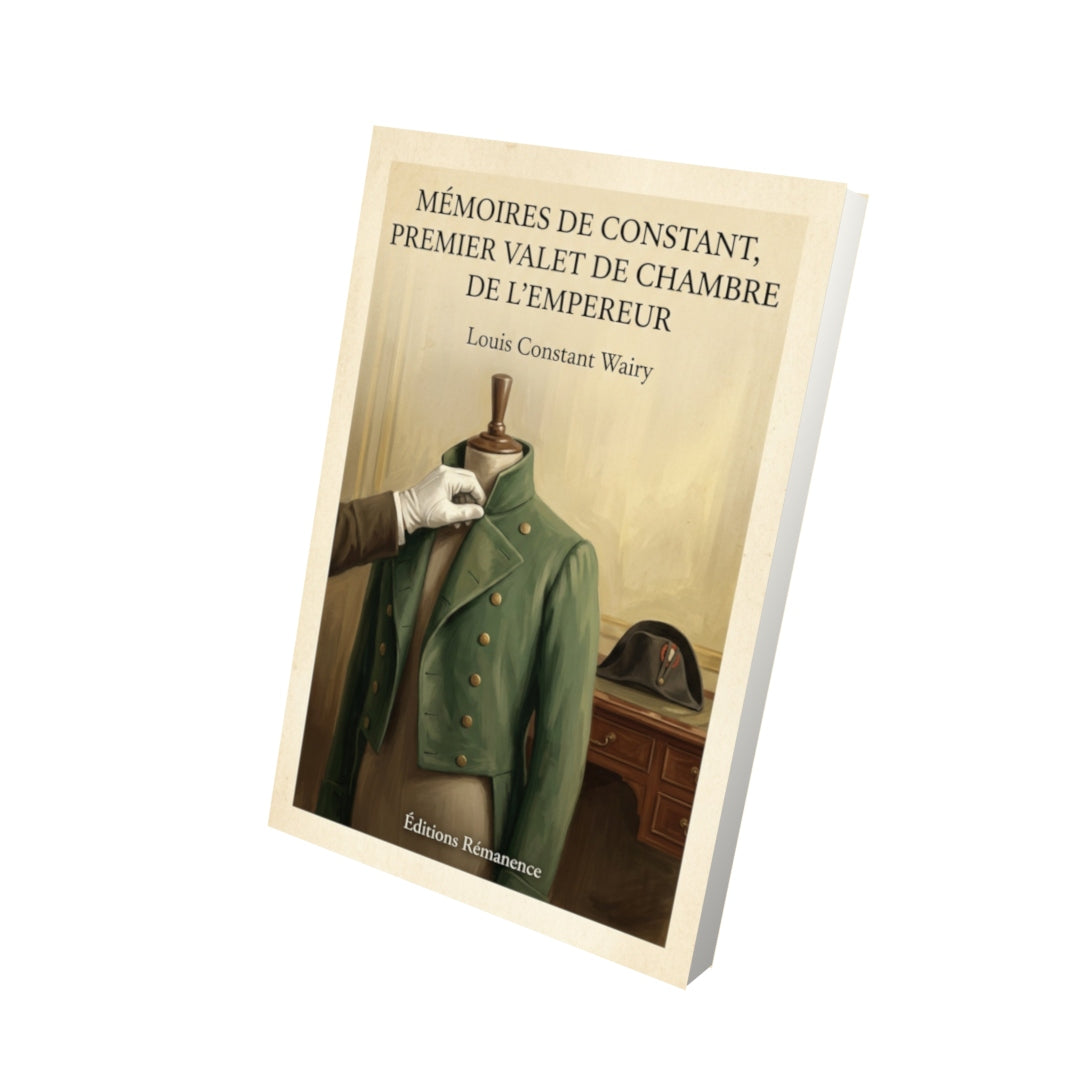 Livre Mémoires de Constant, premier valet de chambre de l'empereur - Louis Constant Wairy - Vue 3D - Editions Remanence