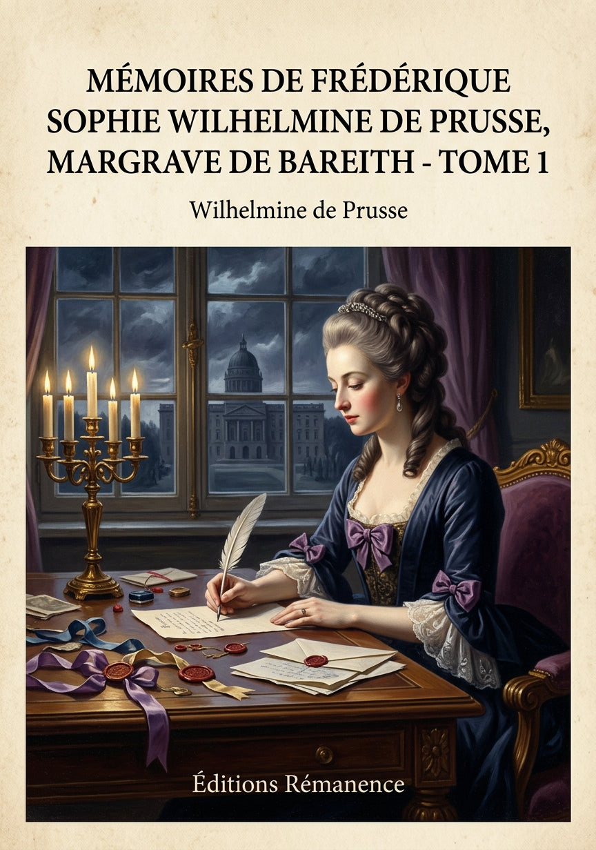 Mémoires de Frédérique Sophie Wilhelmine de Prusse, margrave de Bareith - Tome 1 - Wilhelmine de Prusse (Couverture)