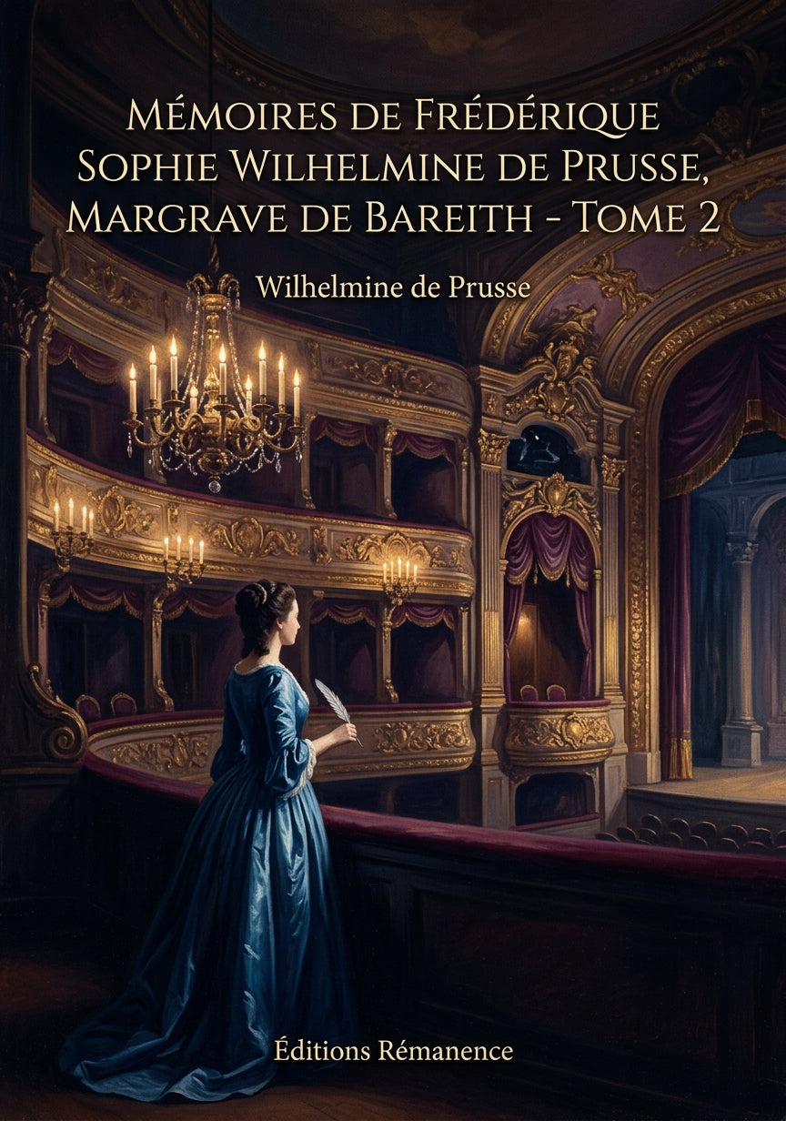 Mémoires de Frédérique Sophie Wilhelmine de Prusse, margrave de Bareith - Tome 2 - Wilhelmine de Prusse (Couverture)