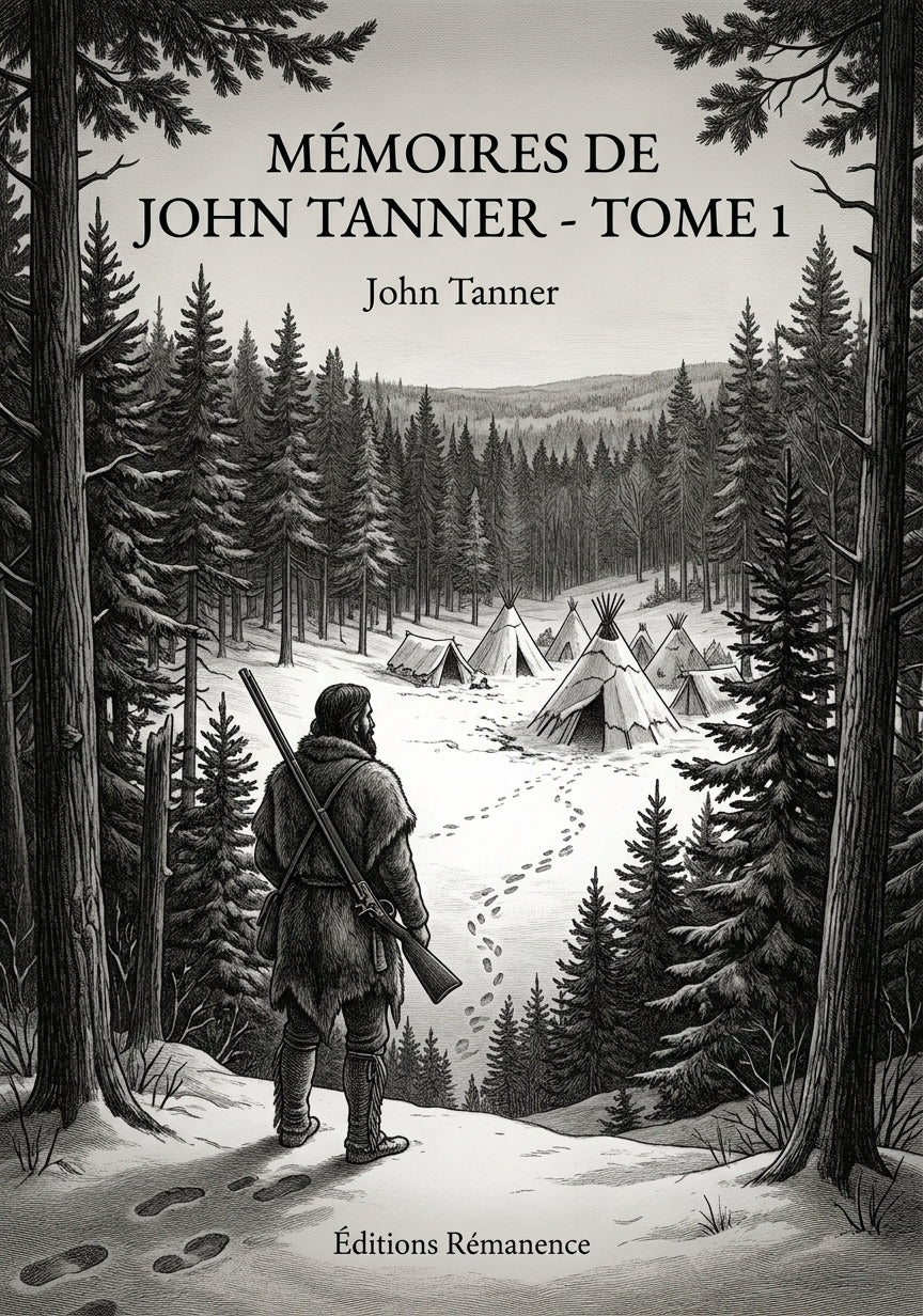 Livre Mémoires de John Tanner - Tome 1 par John Tanner - Couverture - Editions Remanence