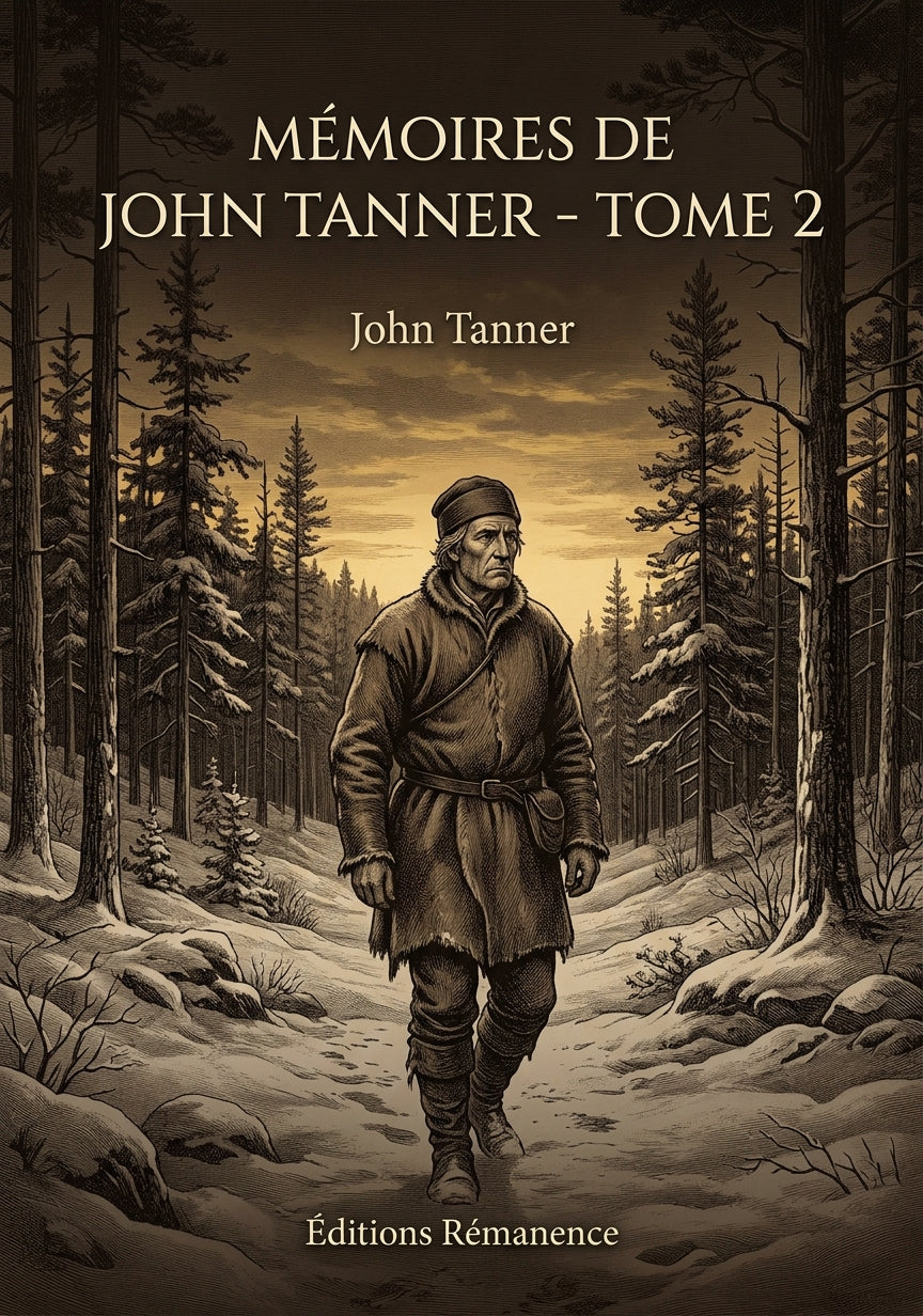 Livre Mémoires de John Tanner - Tome 2 par John Tanner - Couverture - Editions Remanence