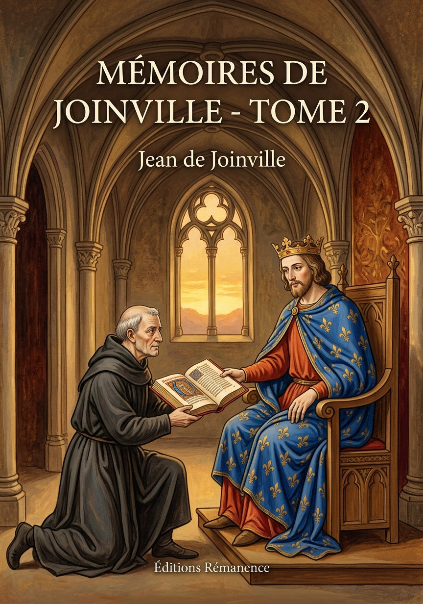 Livre Mémoires de Joinville - Tome 2 par Jean de Joinville - Couverture - Editions Remanence