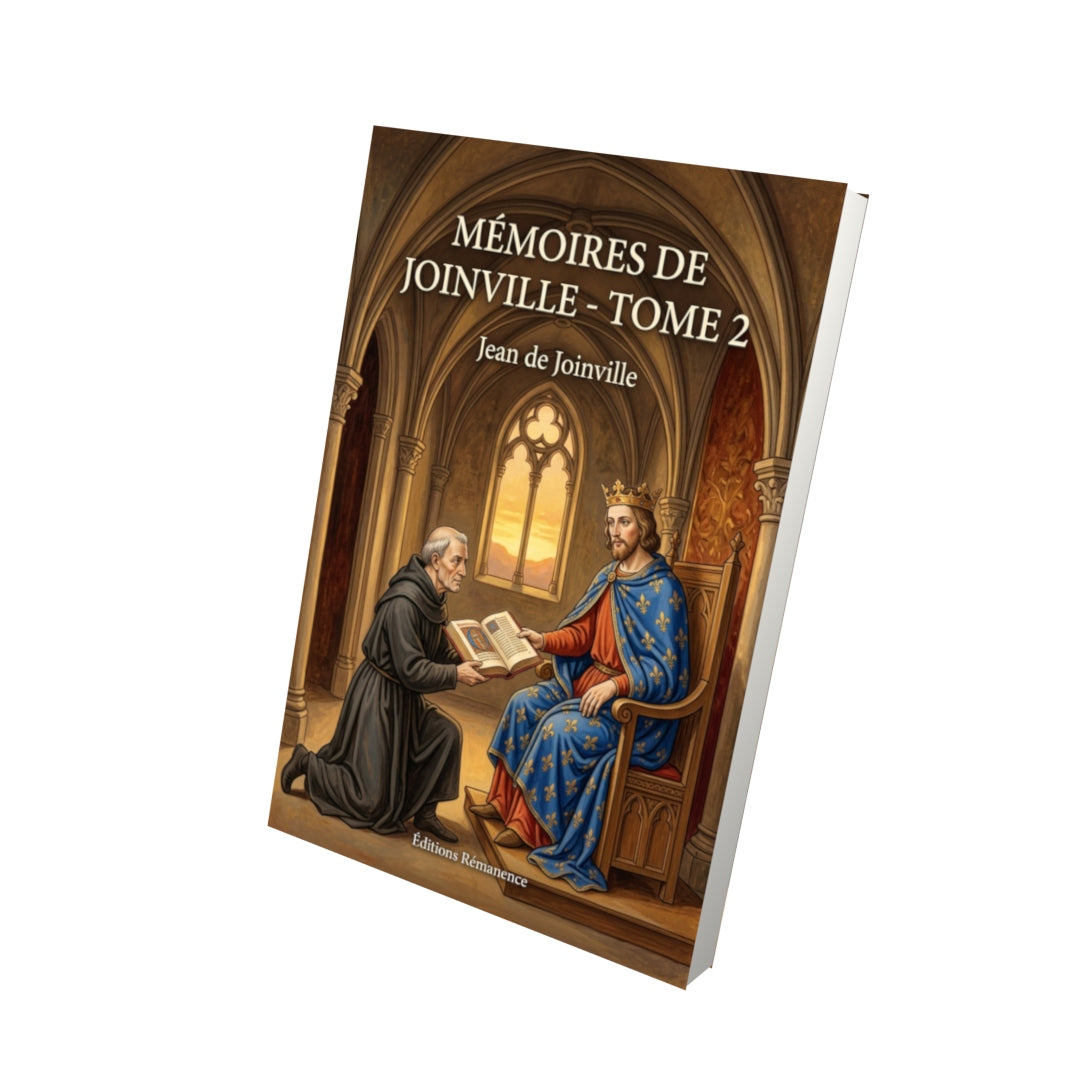 Livre Mémoires de Joinville - Tome 2 par Jean de Joinville - Vue 3D - Editions Remanence