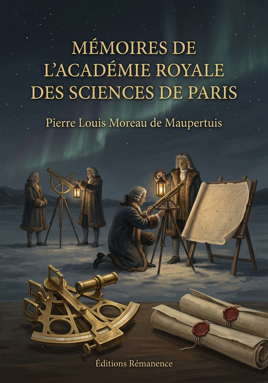 Livre Mémoires de l'Académie Royale des Sciences de Paris par Pierre Louis Moreau de Maupertuis - Couverture - Editions Remanence