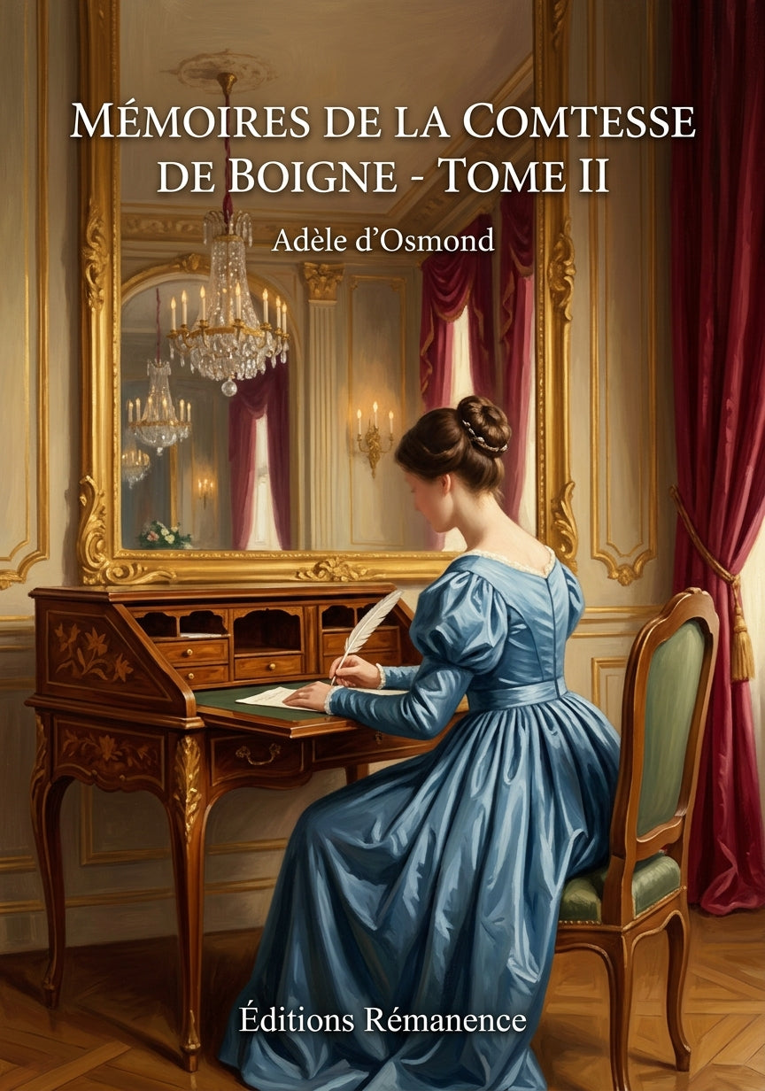 Livre Mémoires de la comtesse de Boigne - Tome II par Adèle d’Osmond - Couverture - Editions Remanence