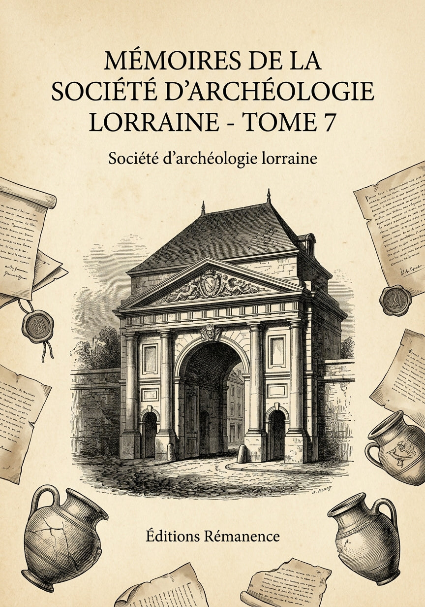 Livre Mémoires de la Société d'archéologie Lorraine - Tome 7 par Société d'archéologie lorraine - Couverture - Editions Remanence