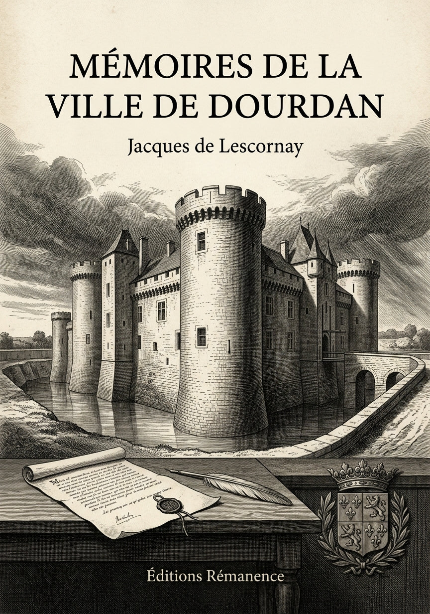 Livre Mémoires de la ville de Dourdan par Jacques de Lescornay - Couverture - Editions Remanence