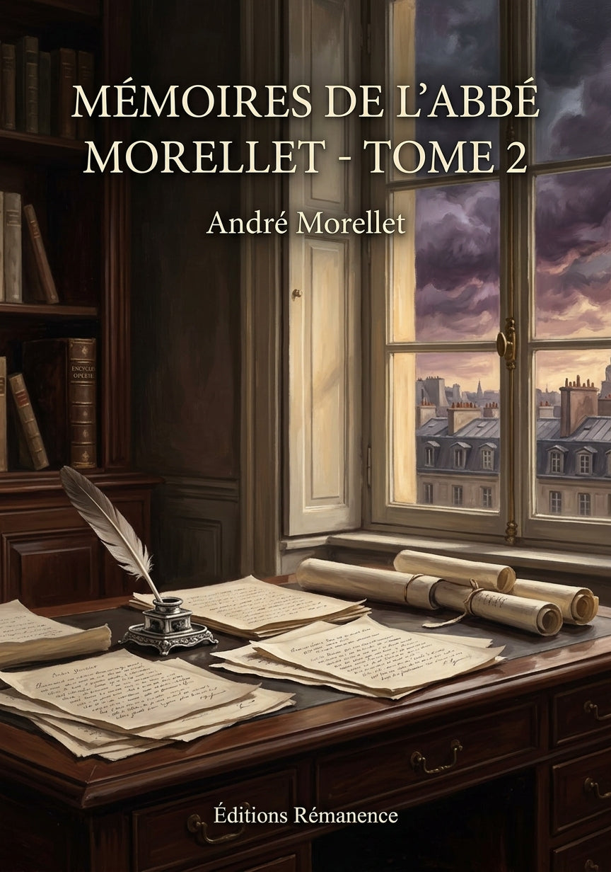 Livre Mémoires de l’abbé Morellet - Tome 2 par André Morellet - Couverture - Editions Remanence