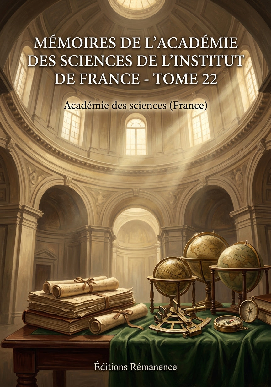 Livre Mémoires de l’Académie des sciences de l’Institut de France - Tome 22 par Académie des sciences (France) - Couverture - Editions Remanence