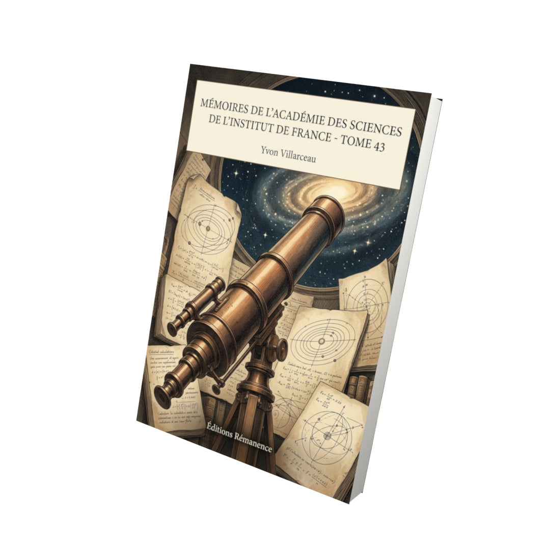 Livre Mémoires de l’Académie des sciences de l’Institut de France - Tome 43 par Yvon Villarceau - Vue 3D - Editions Remanence