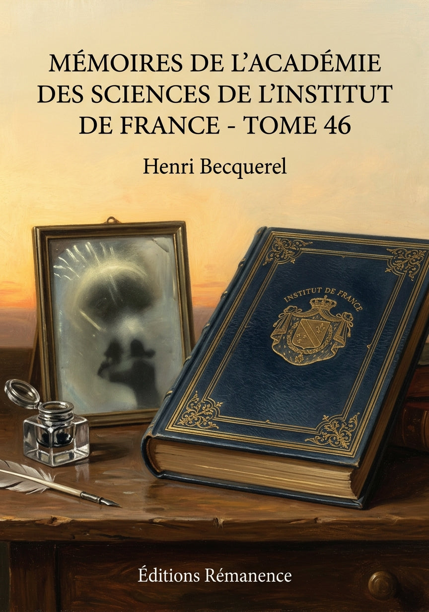 Livre Mémoires de l’Académie des sciences de l’Institut de France - Tome 46 par Henri Becquerel - Couverture - Editions Remanence