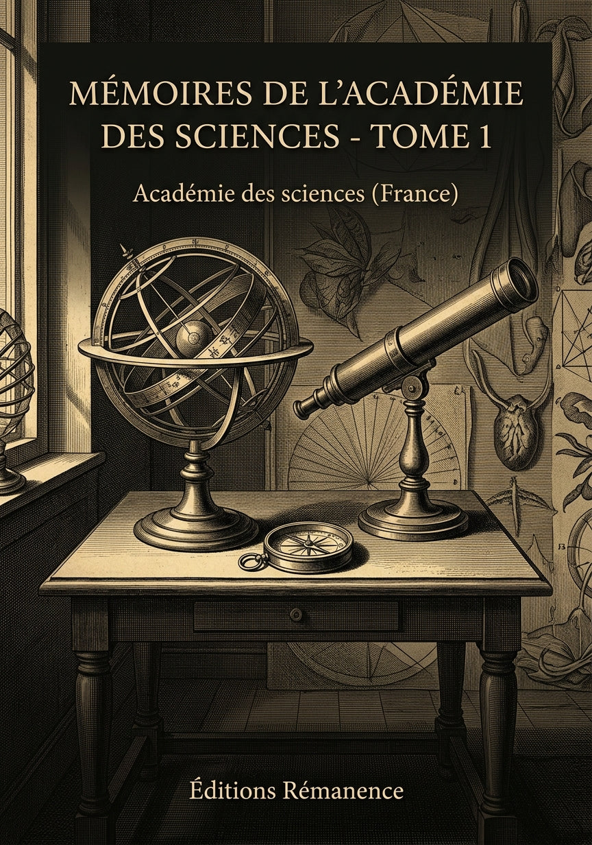 Livre Mémoires de l’Académie des sciences - Tome 1 par Académie des sciences (France) - Couverture - Editions Remanence