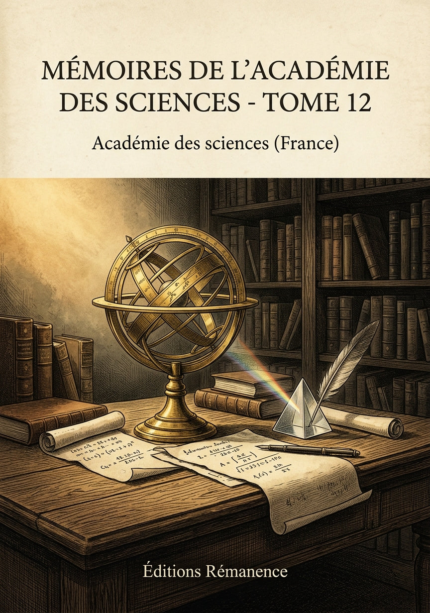 Livre Mémoires de l’Académie des sciences - Tome 12 par Académie des sciences (France) - Couverture - Editions Remanence