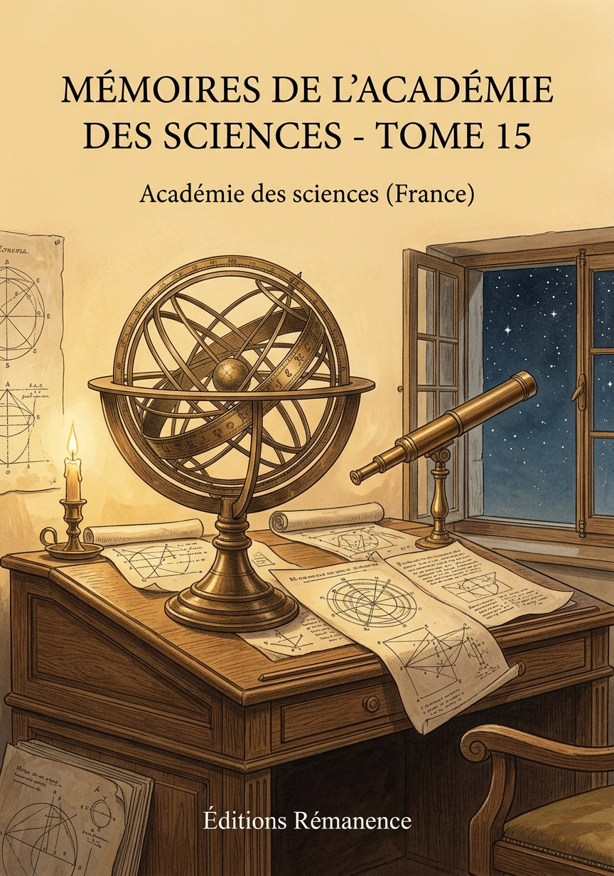Livre Mémoires de l’Académie des sciences - Tome 15 par Académie des sciences (France) - Couverture - Editions Remanence