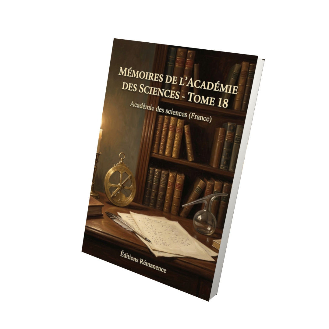 Livre Mémoires de l’Académie des sciences - Tome 18 par Académie des sciences (France) - Vue 3D - Editions Remanence