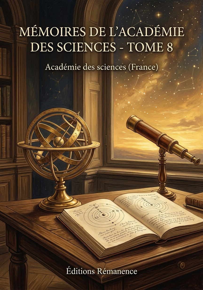 Livre Mémoires de l’Académie des sciences - Tome 8 par Académie des sciences (France) - Couverture - Editions Remanence