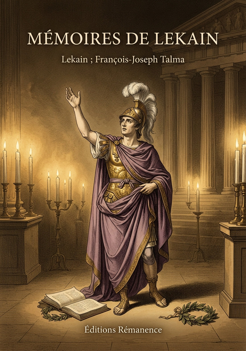 Livre Mémoires de Lekain par Lekain ; François-Joseph Talma - Couverture - Editions Remanence