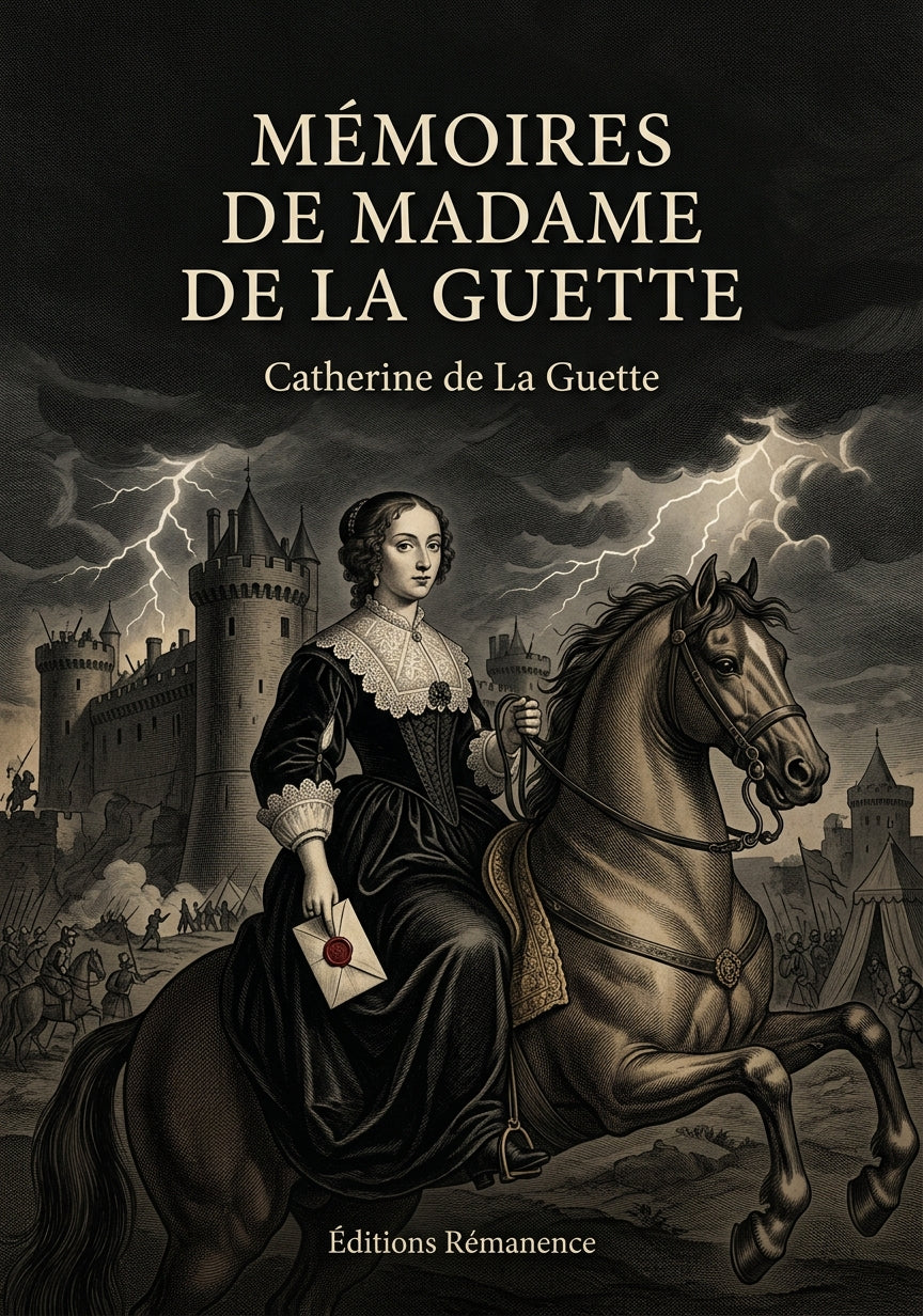 Livre Mémoires de Madame de La Guette par Catherine de La Guette - Couverture - Editions Remanence