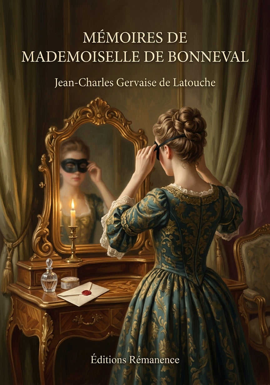 Livre Mémoires de Mademoiselle de Bonneval par Jean-Charles Gervaise de Latouche - Couverture - Editions Remanence