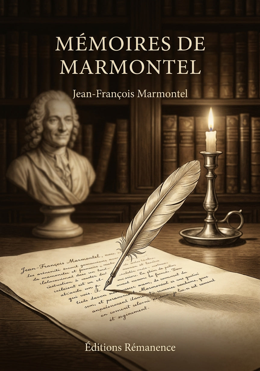 Livre Mémoires de Marmontel par Jean-François Marmontel - Couverture - Editions Remanence