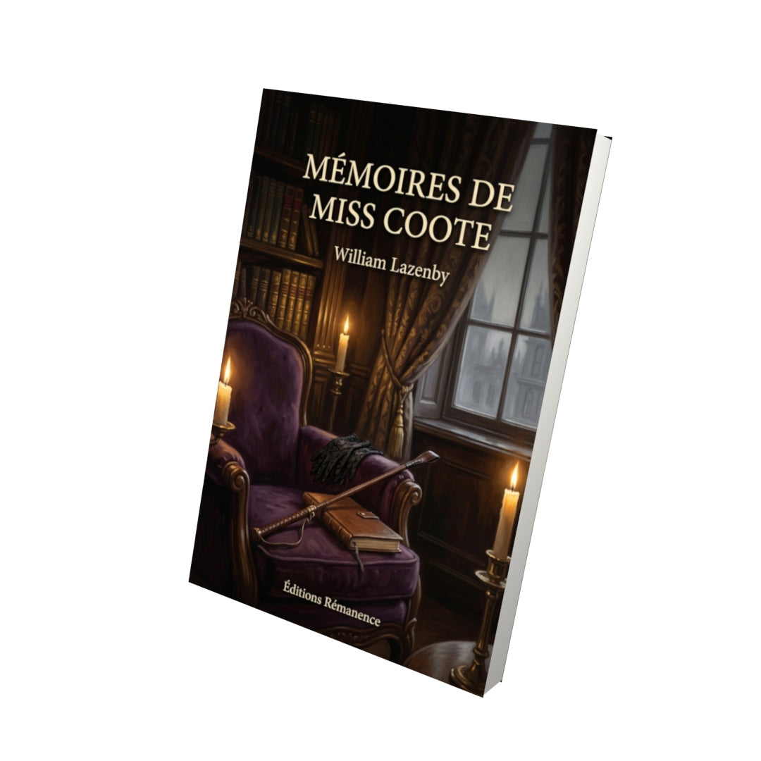 Livre Mémoires de Miss Coote par William Lazenby - Vue 3D - Editions Remanence