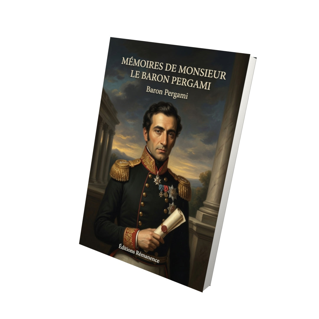 Livre Mémoires de monsieur le baron Pergami par Baron Pergami - Vue 3D - Editions Remanence