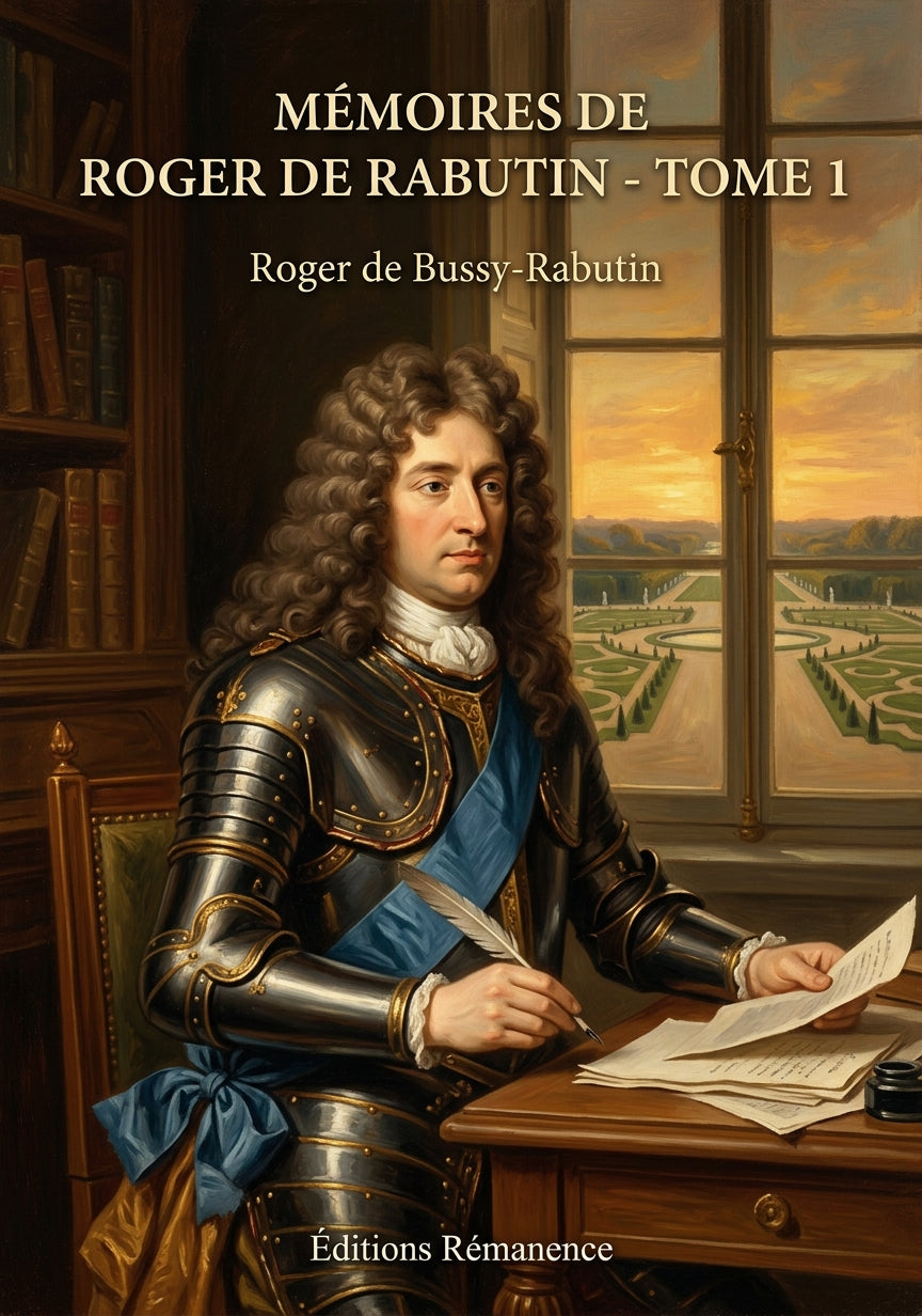 Livre Mémoires de Roger de Rabutin - Tome 1 par Roger de Bussy-Rabutin - Couverture - Editions Remanence