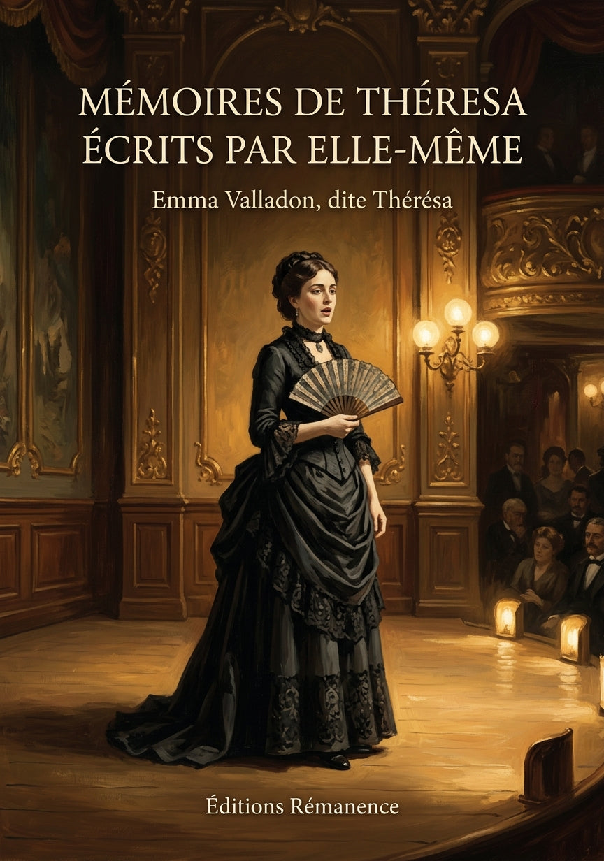 Livre Mémoires de Théresa écrits par elle-même par Emma Valladon, dite Thérésa - Couverture - Editions Remanence