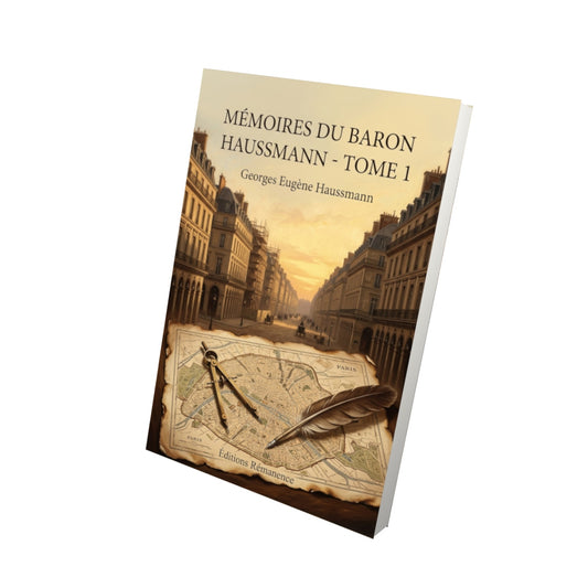 Livre Mémoires du baron Haussmann - Tome 1 par Georges Eugène Haussmann - Vue 3D - Editions Remanence